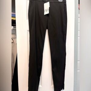 NWT Zara womens dress pants. Slim fit, small slits at bottoms, ankle length